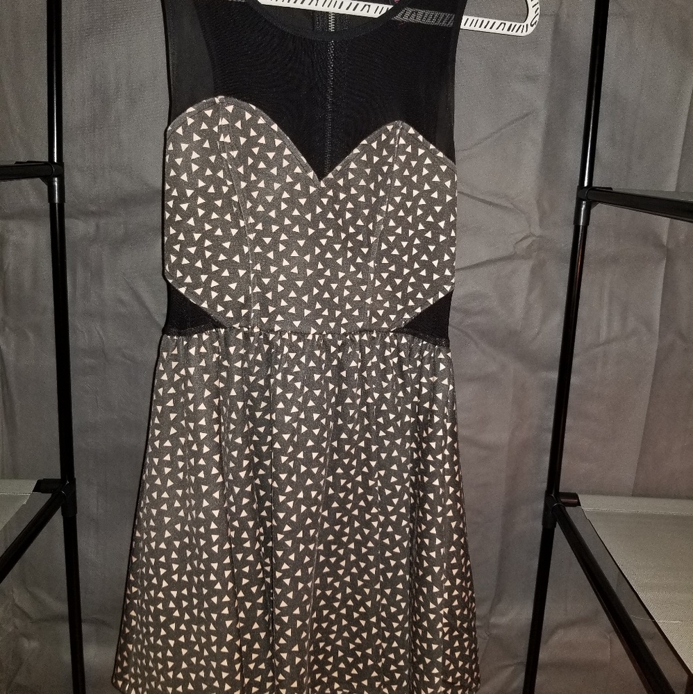 Brown/ pink dress